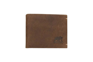 Berne Men's Brown Distressed Leather Pass Case Wallet