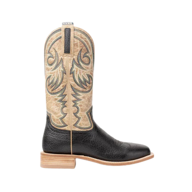 Hyer Men's Sawyer Boots-Black/Tan Bullhide