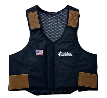 Saddle Barn Black Nylon Adult Cordura Vest