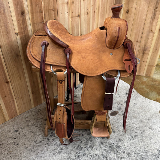 R Bar B Workhorse Rancher Saddle, 15.5" Seat