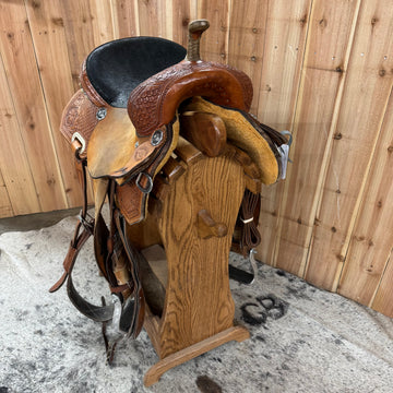Used HR Barrel Saddle, 14" Seat