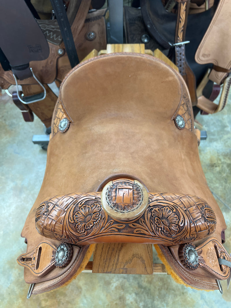 R Bar B Summit Series Roper Saddle, 15" Seat