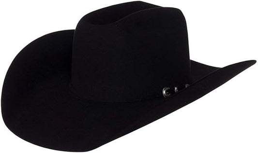 Rodeo King Top Hand Black 5X Felt Cowboy Hat