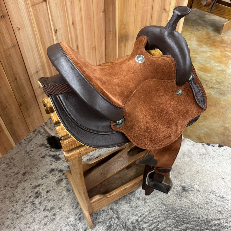 Brazilian Barrel Saddle, 14" Seat