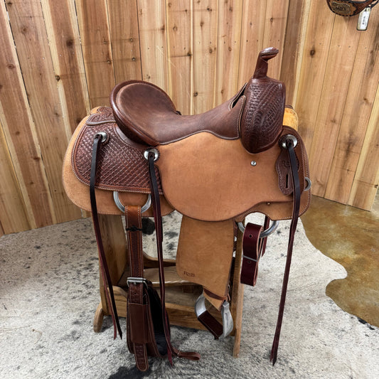 R Bar B Ranch Cutter Saddle, 15" Seat