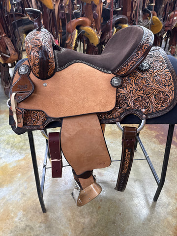 R Bar B All Around Saddle, 14" Seat