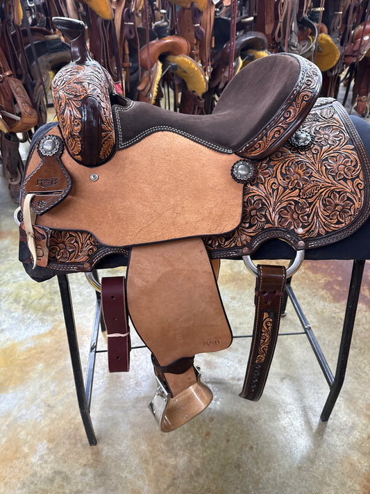 R Bar B All Around Saddle, 14" Seat
