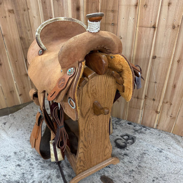 Circle Y Pecos Breakaway Roper Saddle, 15" Seat (Demo)