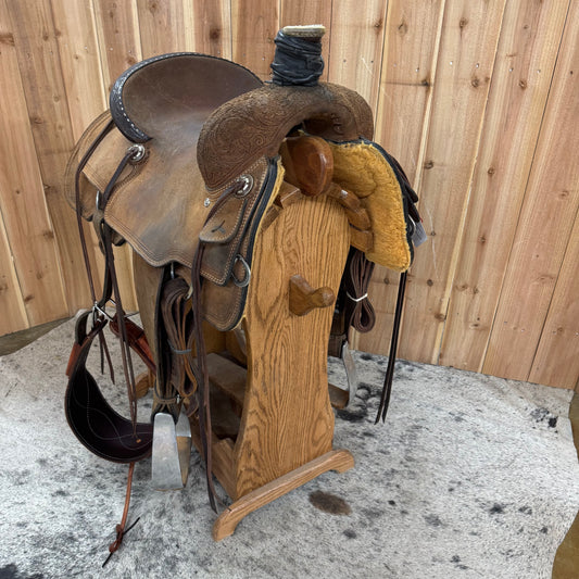 Used Circle Y Wheatland Rancher Saddle, 15" Seat