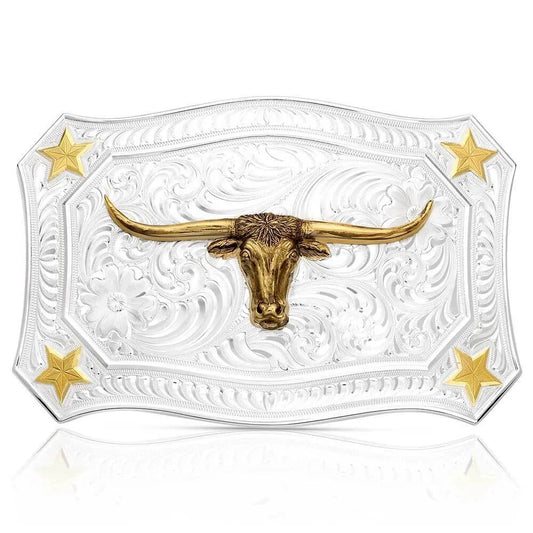 Montana Silversmiths Lone Star Legacy Buckle with Longhorn