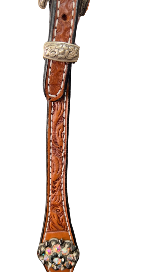 Reinsman 2 Tone Black & Brown Headstall