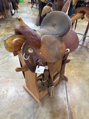 Used Big Spur Saddlery Barrel Saddle, 14.5"