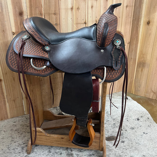 Circle Y Tack Room Tool Trail Saddle, 16" Seat (Demo)