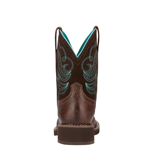 Ariat Women's Royal Chocolate Fatbaby Heritage Dapper Western Boot