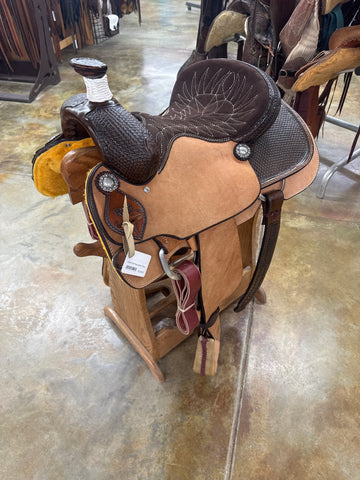 R Bar B Team Roper Saddle, 15"Seat