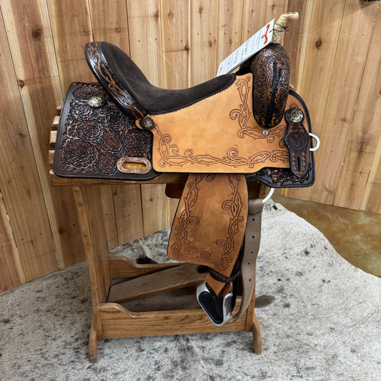 Circle Y Veranda Barrel Saddle, 15" Seat (Demo)