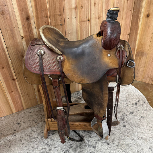Used R Bar B Ranch Saddle, 16.25" Seat