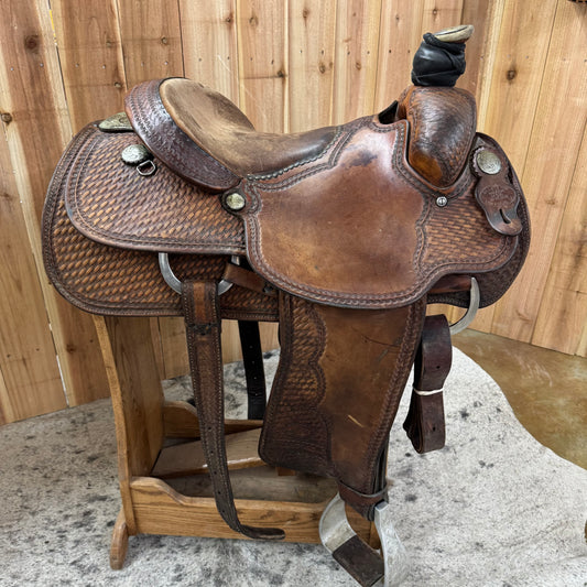 Used Billy Cook Jody Ramer Roper Saddle, 15" Seat