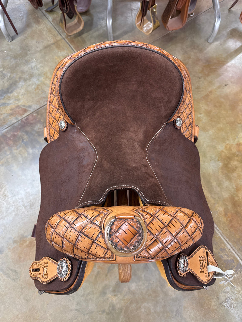 R Bar B Team Roper Saddle, 15" Seat