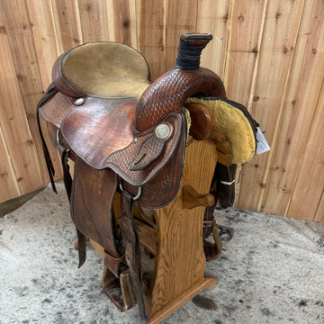 Used RS Roper Saddle, 16.5" Seat