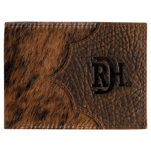 Red Dirt Hat Co. Bifold Wallet Yoke W/Hair On Leather