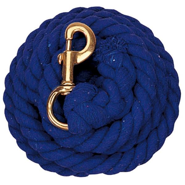 Weaver 10' Cotton Lead Rope w/Brass Platted 225 Snap