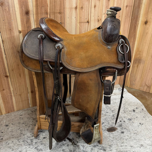 Used R Bar B Ranch Saddle, 15" Seat