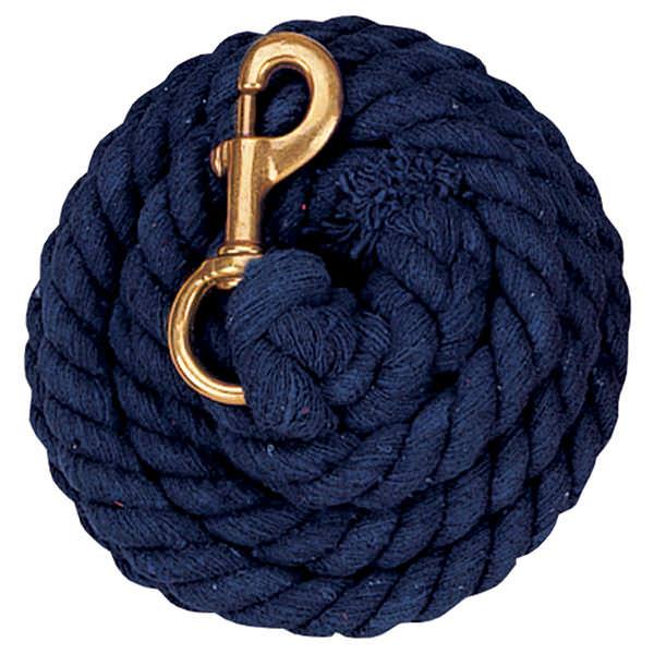 Weaver 10' Cotton Lead Rope w/Brass Platted 225 Snap