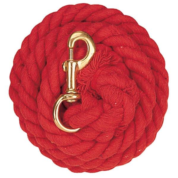 Weaver 10' Cotton Lead Rope w/Brass Platted 225 Snap