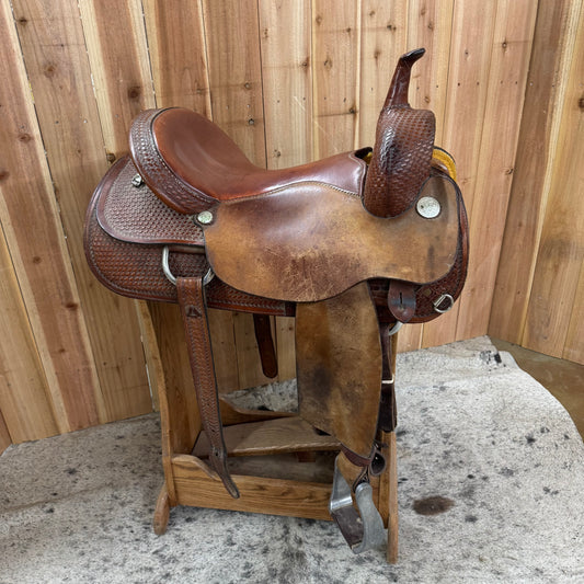 Used Circle Y Cutting Saddle, 16" Seat