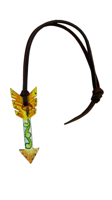 Rafter T Ranch Company Small Arrow Leather Saddle Charms