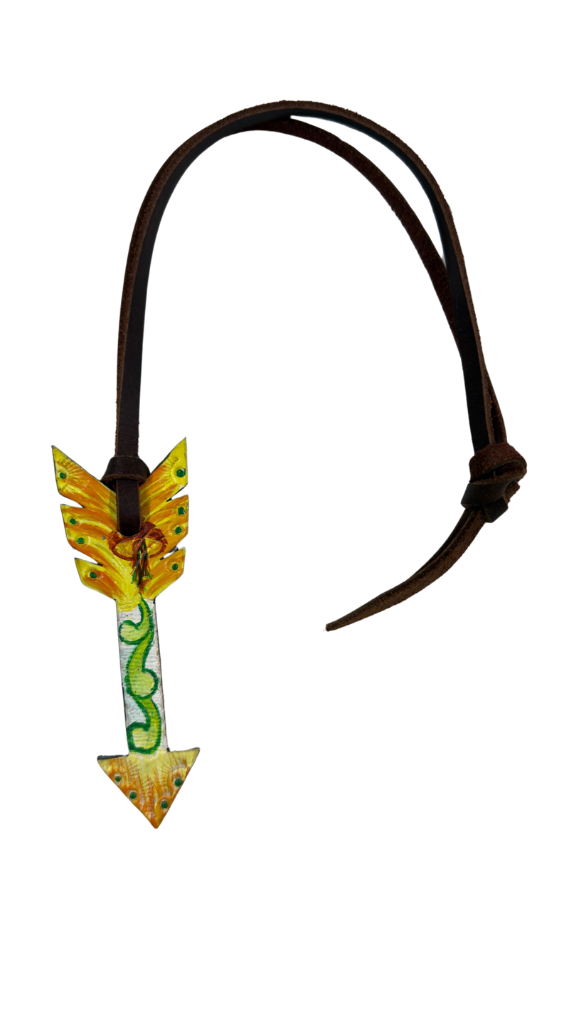 Rafter T Ranch Company Small Arrow Leather Saddle Charms