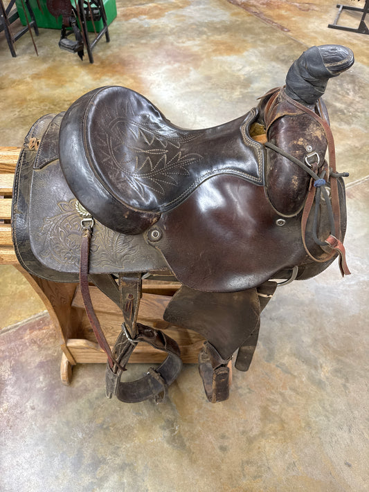 Used Circle Y Youth Roper Saddle, 13"