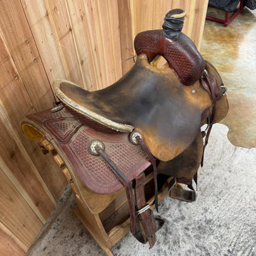 Used R Bar B Ranch Saddle, 16.25" Seat