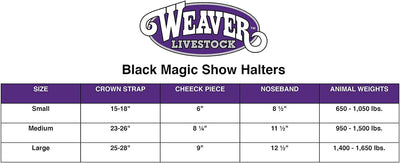 Weaver Black Magic Show Halter