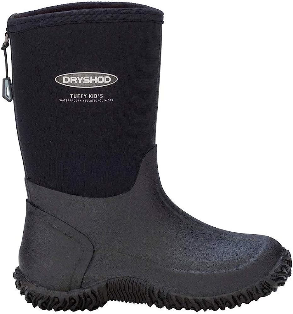 DryShod Tuffy Kid’s Black & Grey All-Condition Boots