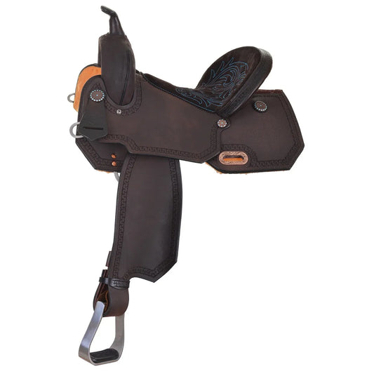Circle Y High Horse Lindale Barrel Saddle, 15", Wide Fit