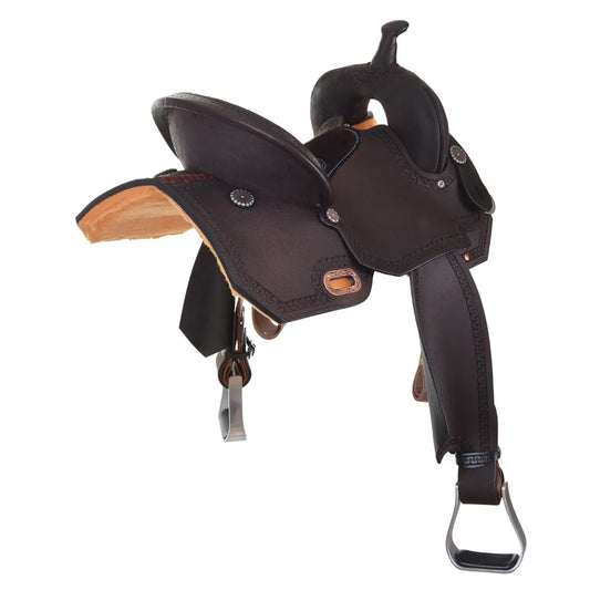 Circle Y High Horse Lindale Barrel Saddle, 15", Wide Fit
