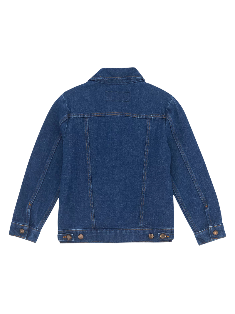 Wrangler Boy's Cowboy Cut Unlined Denim Jacket-Prewashed