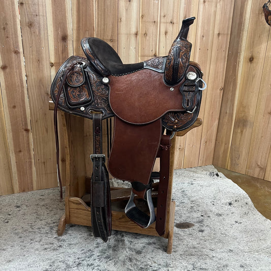 Circle Y Sharon Camarillo All Around Saddle, 14.5' Seat (Demo)