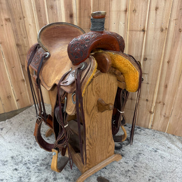 R Bar B Ranch Cutter Saddle, 16" Seat (Demo)