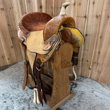 Used Circle Y Martha Josey Barrel Saddle, 13.5" Seat
