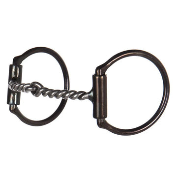 Dutton Bits Medium Twisted Wire Offset D Snaffle Bit