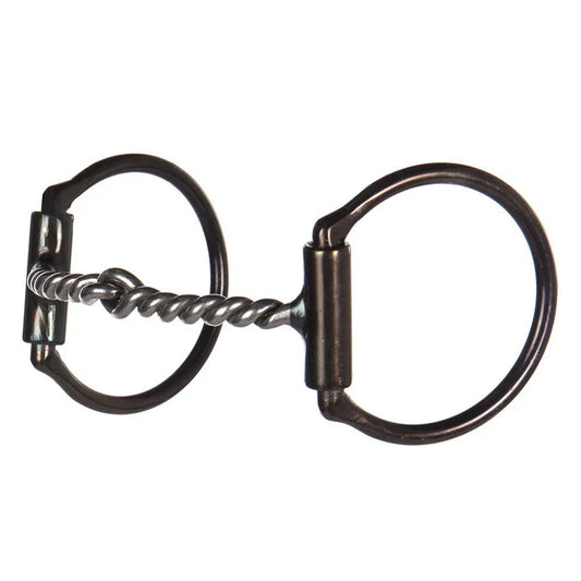 Dutton Bits Medium Twisted Wire Offset D Snaffle Bit