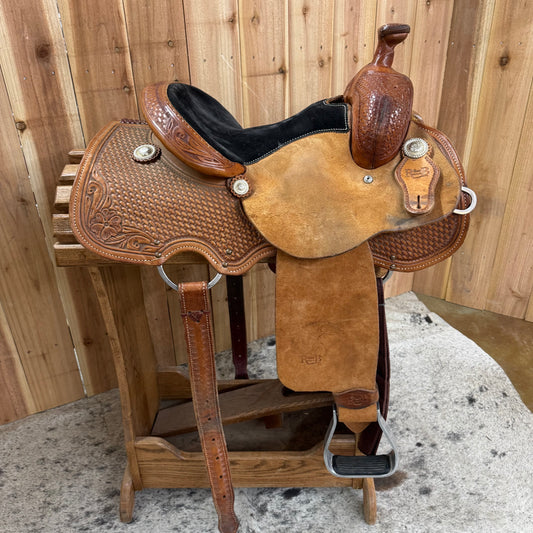 Used R Bar B All Around Saddle, 13" Seat