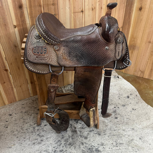 Used Sloan Diamond S Roper Saddle, 16" Seat