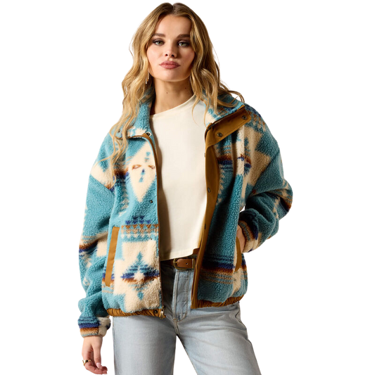 Ariat Women's Agave Southwest Print Sherpa Blocked Jacket