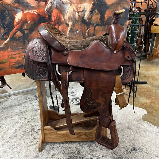 Used American Saddlery Roper Saddle, 17.5" Seat