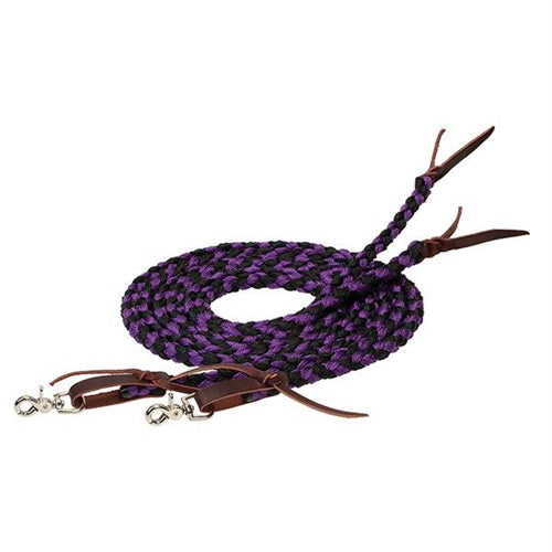 Weaver Braided Split Reins, 1/2"X8'