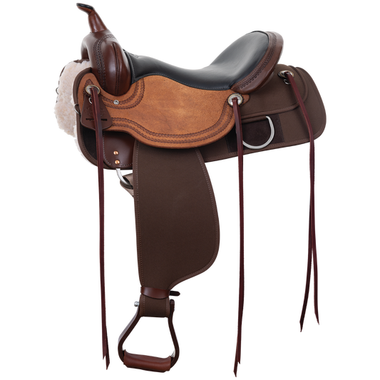 High Horse Sky Meadows Cordura Trail Saddle 15", Wide Fit